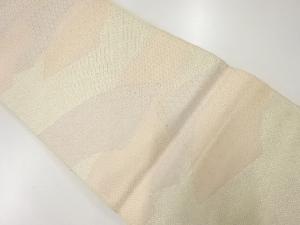 アンティーク　地紙に亀甲模様織出し袋帯（材料）